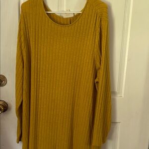 Style & Co. Golden Ribbed Knit Top